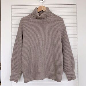 GAP CashSoft Turtleneck Sweater in Medium Cool Brown